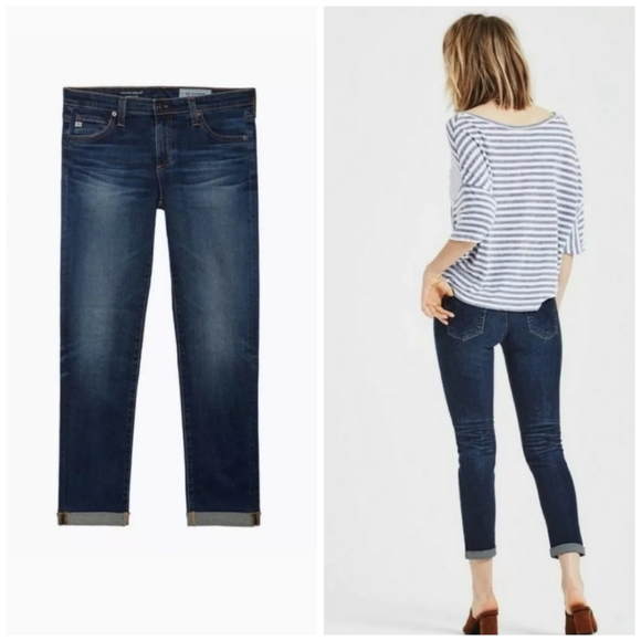 AG The Stilt Cigarette Roll Up Ankle Crop Jesns